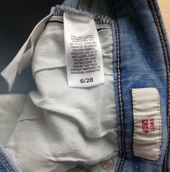 Lucky Brand Women's Size 6 Light Blue Ankle Jeans - Picture 4 of 7